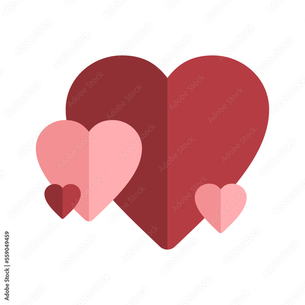 Red and Pink Flat Valentine`s Love Decoration 13 Red and Pink Flat Valentine`s Love Decoration 13