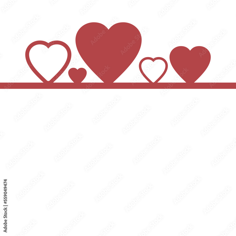 Red Flat Valentine`s Love Decoration 10