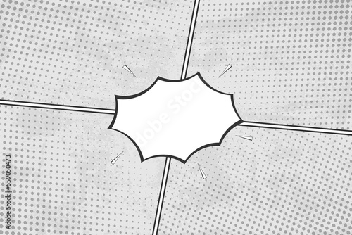 Pop art halftone comic versus grunge background, vector illustration