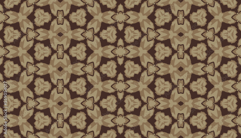 Abstract seamless patterns, geometric patterns, and batik patterns are designed for use in interior, wallpaper, fabric, curtain, carpet, clothing, Batik, satin, background, and Embroidery style.
