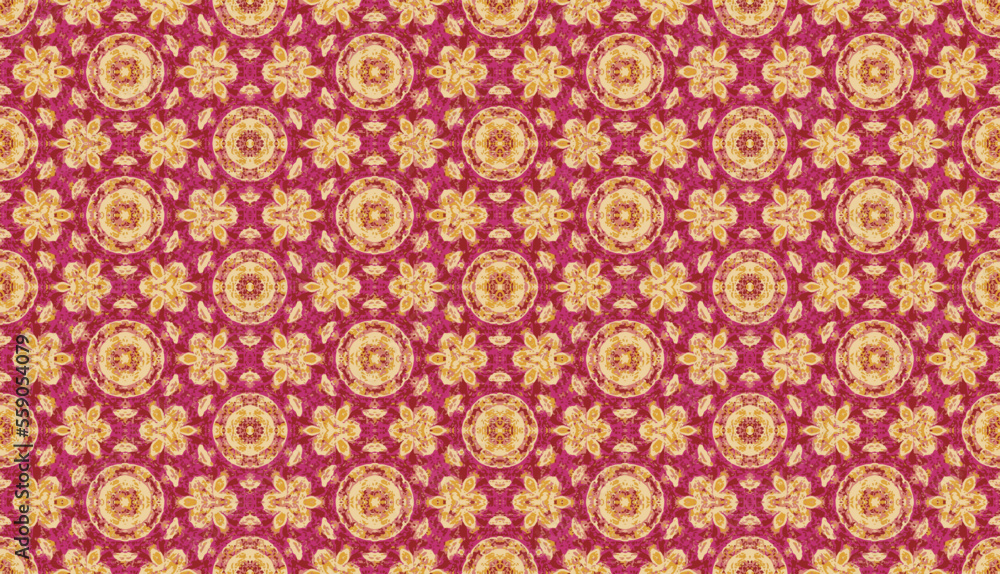 Abstract seamless patterns, geometric patterns, and batik patterns are designed for use in interior, wallpaper, fabric, curtain, carpet, clothing, Batik, satin, background, and Embroidery style.