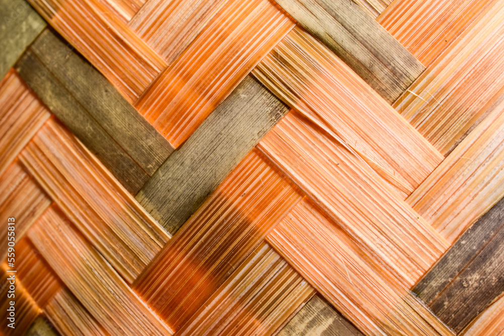 Photography seamless weave bamboo background texture