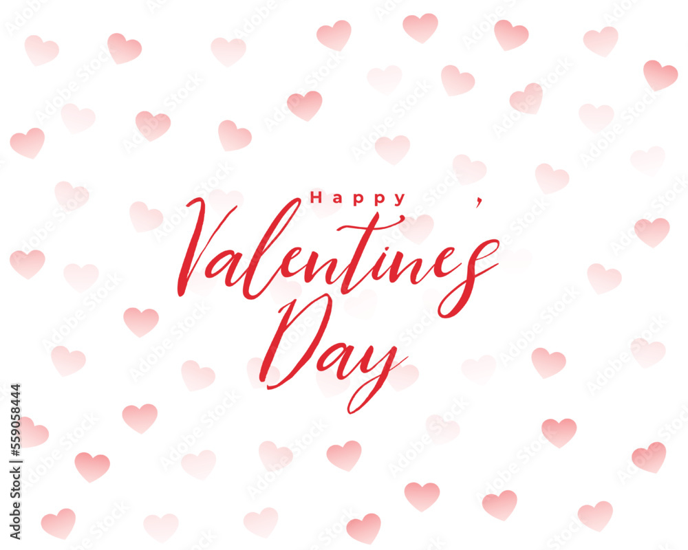 beautiful valentine's day love heart pattern background