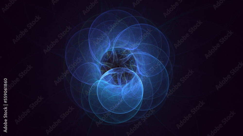 3D rendering abstract circle light background 3D rendering abstract circle light background