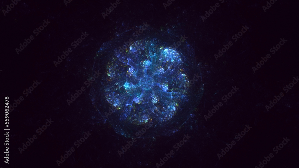 3D rendering abstract multicolor fractal light background 3D rendering abstract multicolor fractal light background