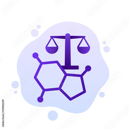 hormonal balance icon, vector design