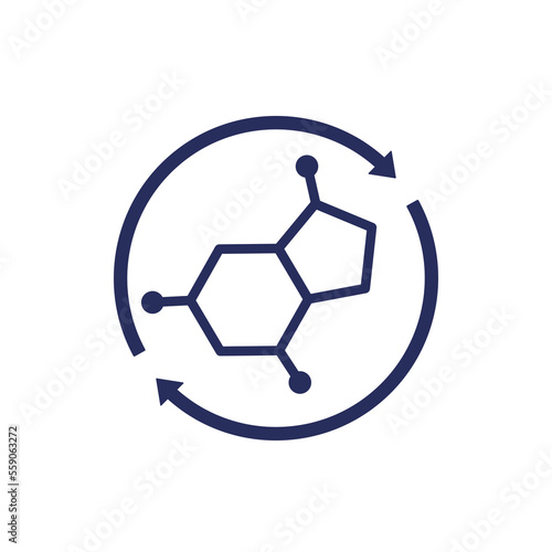 hormone replacement therapy icon, vector