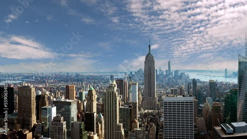 Wallpaper Mural New York city skyline time lapse video from roof top with urban skyscrapers, New York, USA. Torontodigital.ca