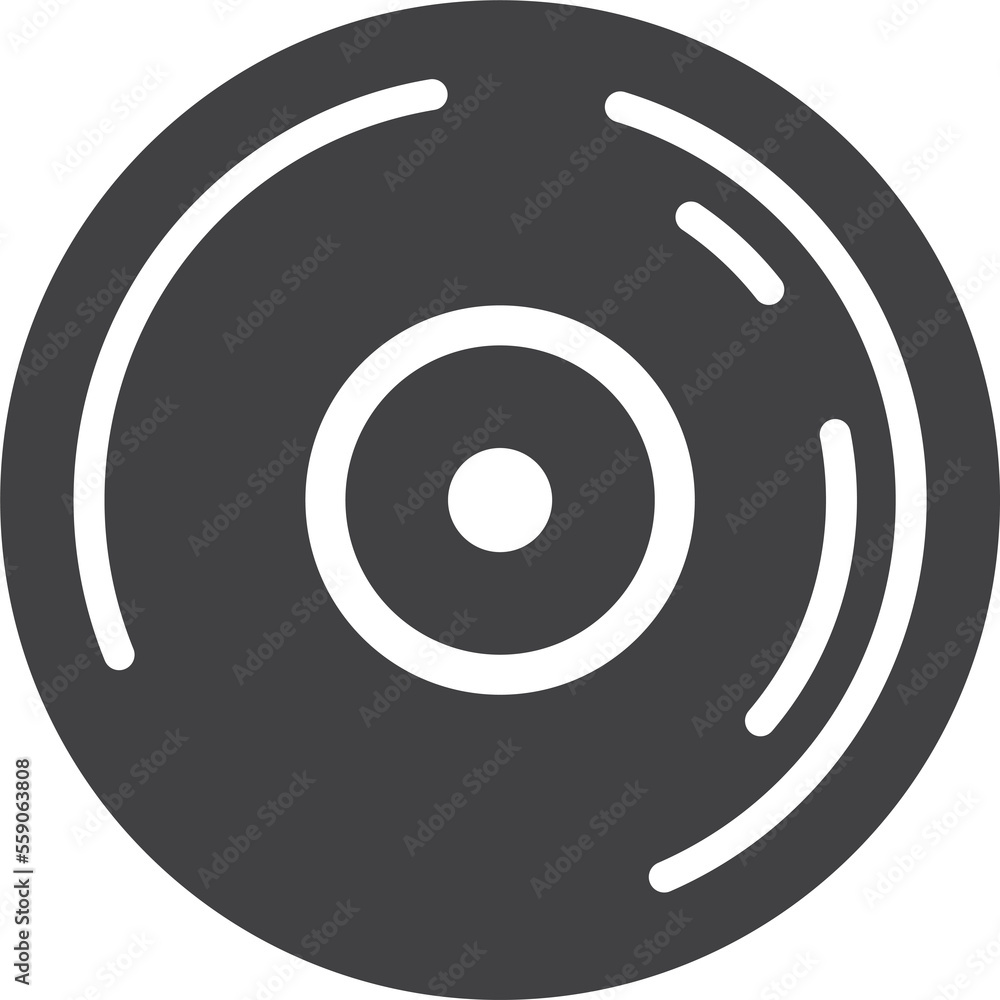record illustration in minimal style record illustration in minimal style