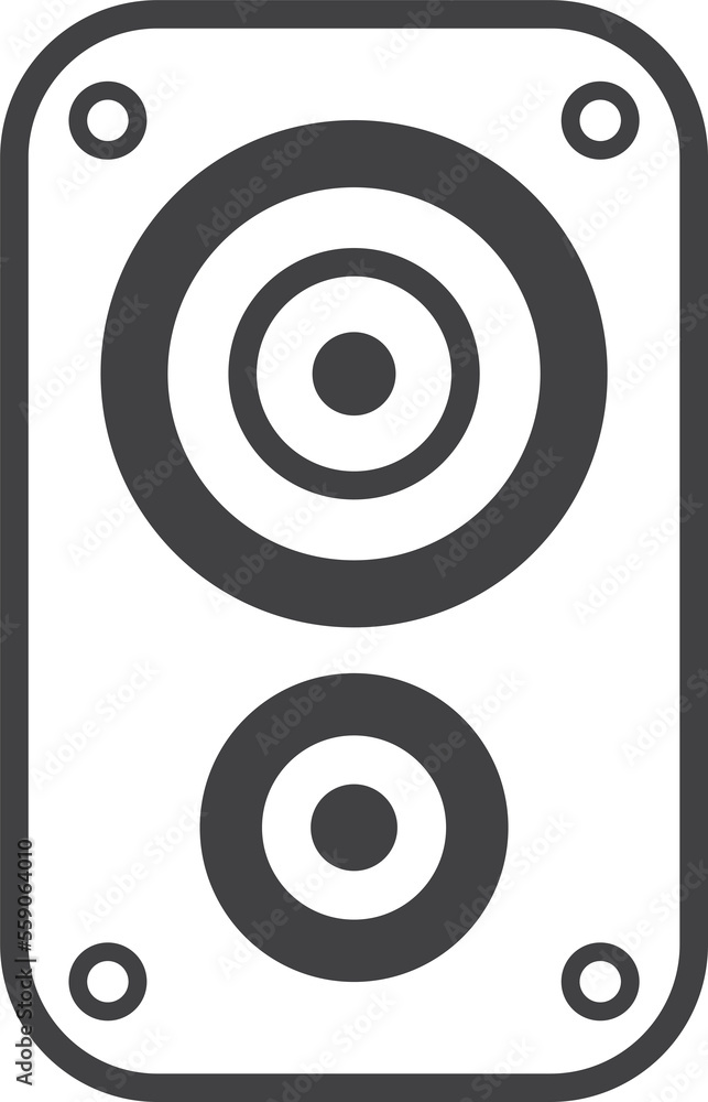 speaker illustration in minimal style speaker illustration in minimal style