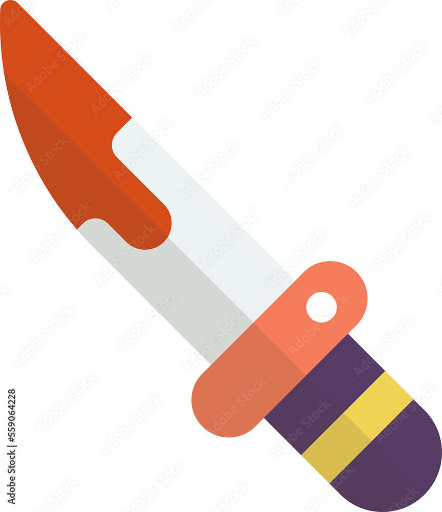toy knife illustration in minimal style toy knife illustration in minimal style
