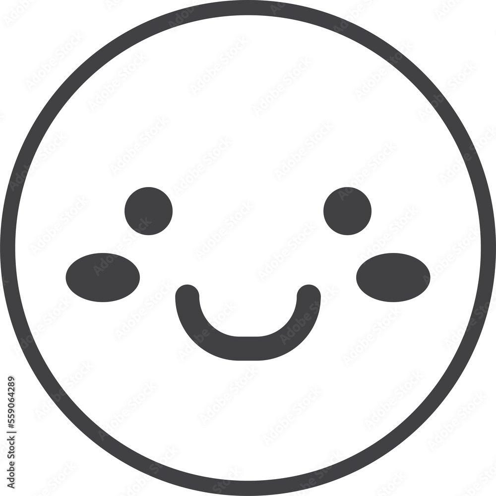 smiley face emoji illustration in minimal style smiley face emoji illustration in minimal style