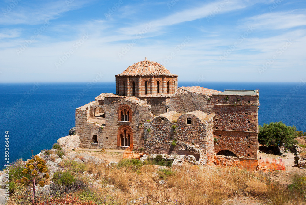 Griechenland, Monemvasia, Byzantinische Kirche Hagia Sophia Griechenland, Monemvasia, Byzantinische Kirche Hagia Sophia