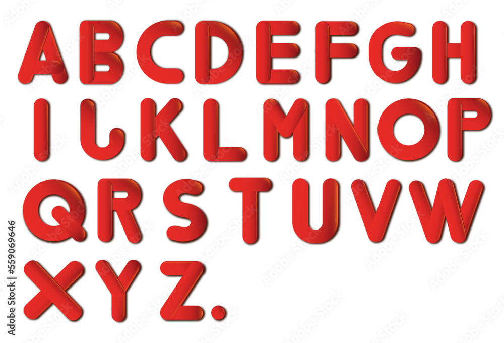 set of red A to Z set of red A to Z