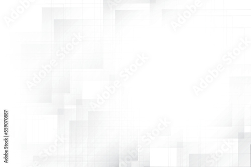 Abstract geometric white and gray color background with rectangle pattern. Vector illustration. © BK_graphic