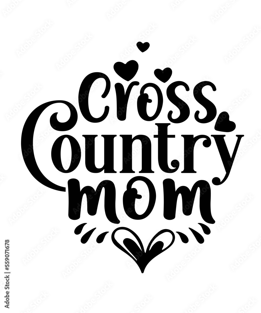 Cross Country mom svg