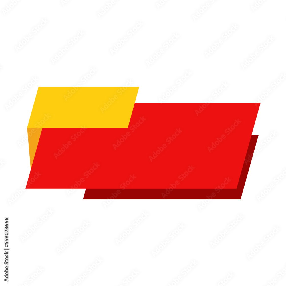 Red and Yellow Flat Label Header 2 Red and Yellow Flat Label Header 2