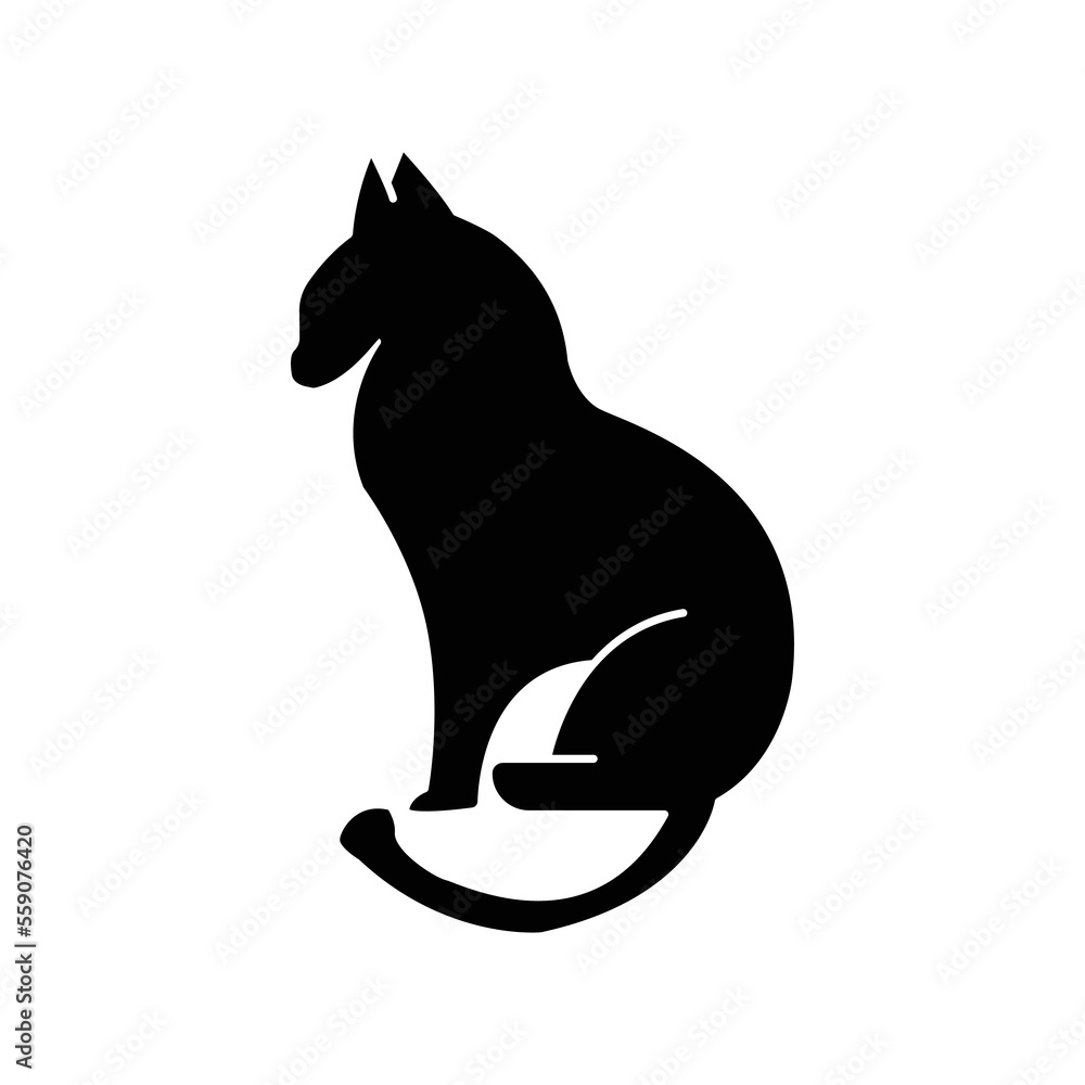 Cat icon illustration. icon related to pet. glyph icon style. Simple vector design editable Cat icon illustration. icon related to pet. glyph icon style. Simple vector design editable