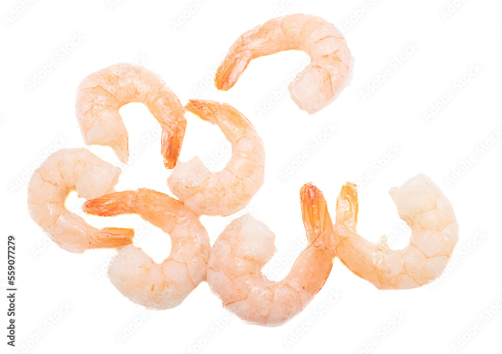 Shrimp tails isolated on white background. Shrimp tails isolated on white background.