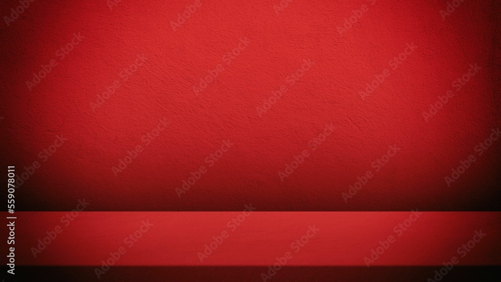 Scarlet Sage Red Concrete Room with Spotlight Background in 16:9 Resolutions, Suitable for Product Presentation Backdrop, Display, and Mock up. Scarlet Sage Red Concrete Room with Spotlight Background in 16:9 Resolutions, Suitable for Product Presentation Backdrop, Display, and Mock up.