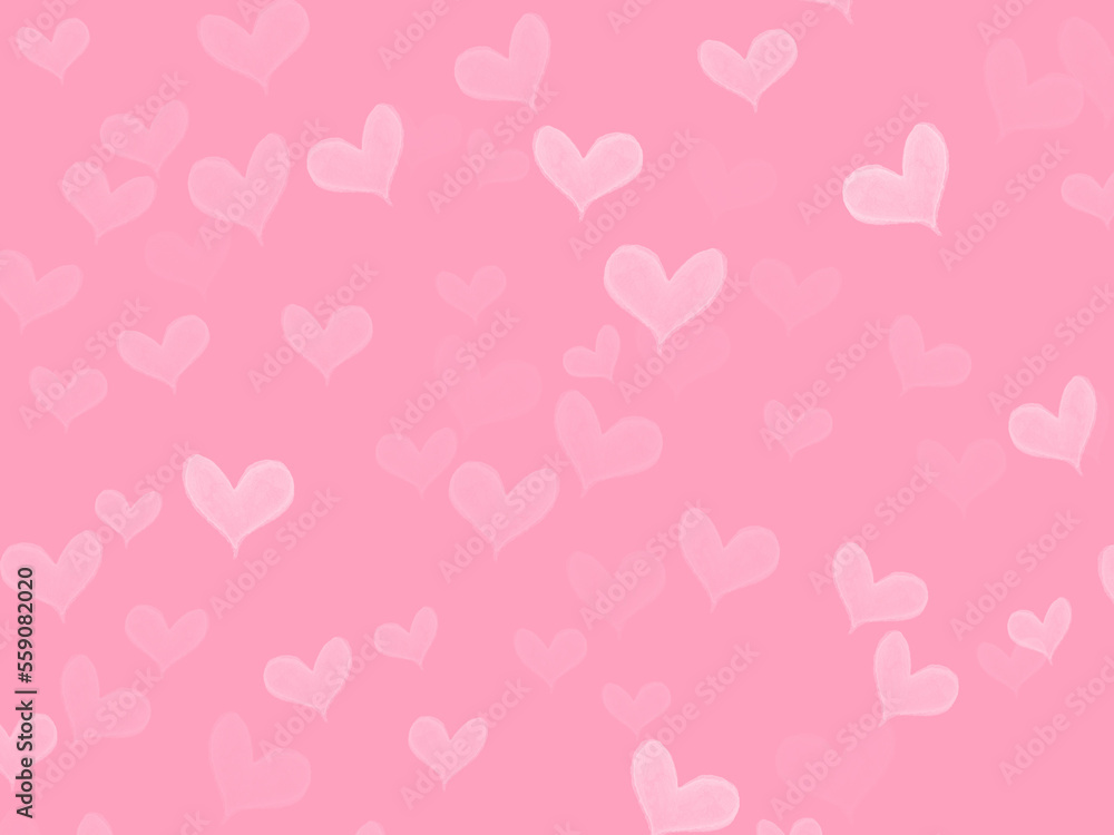 Valentine Hearts Abstract Background : Valentines Day Wallpaper on abstract heart background 