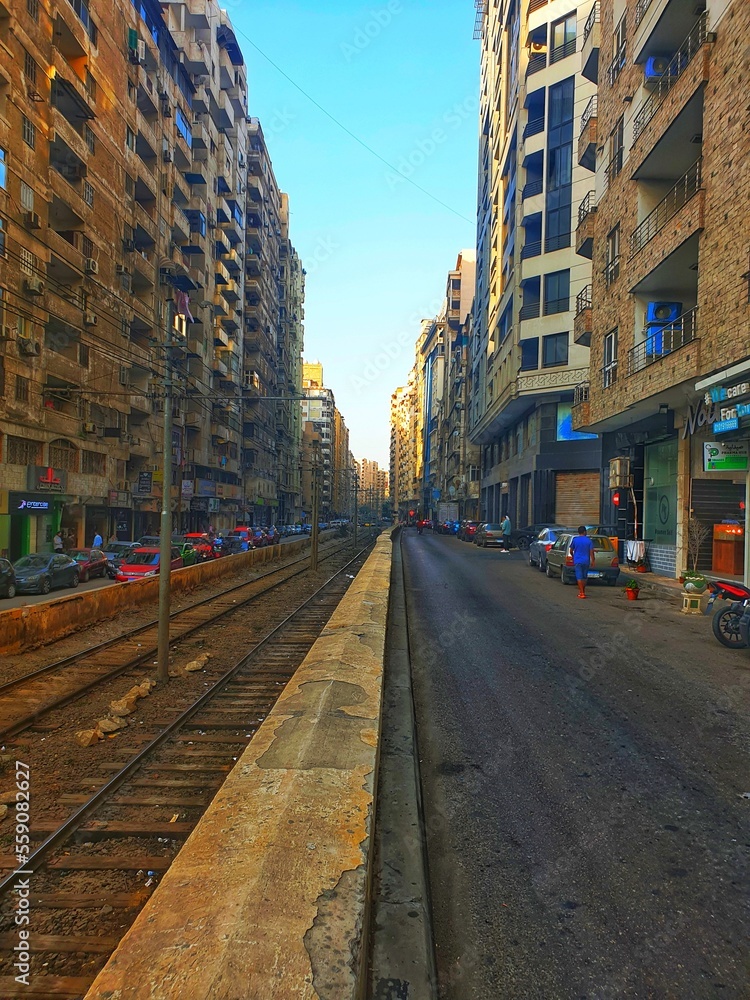 street, Alexandria, Egypt