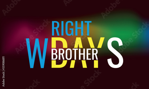 Wright Brothers Day. Geometric design suitable for greeting card poster and banner