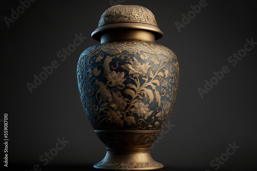 Ceramic art, up close. Generative AI 