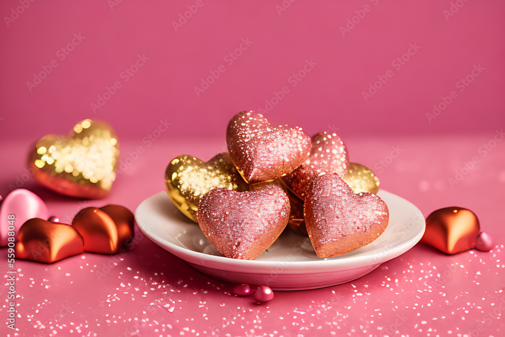 Celebrate Your Love with These Irresistible Valentine's Day Chocolates Generative AI Copy Space