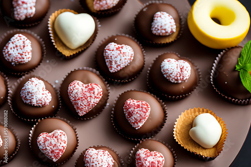 Indulge in Love: Delicious Chocolates for a Sweet and Romantic Valentine's Day Treat Generative AI