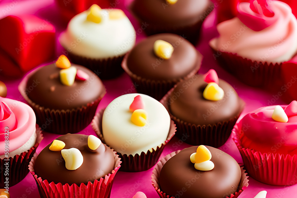 Indulge in Love: Delicious Chocolates for a Sweet and Romantic Valentine's Day Treat Generative AI