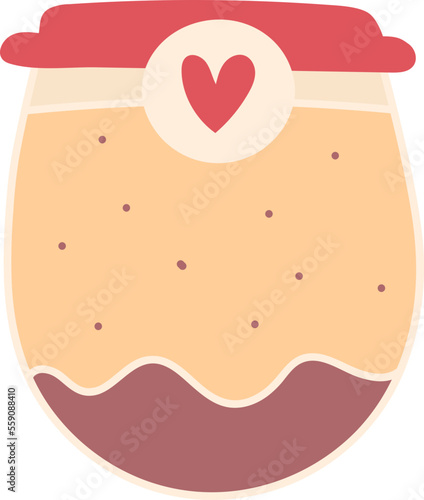 Pudding Cup Isolated Panna Cotta Custard