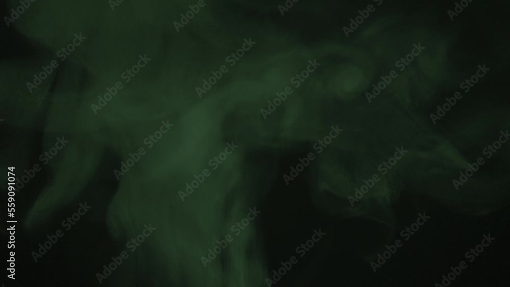 Green smoke flickering suspiciously in the darkness Green smoke flickering suspiciously in the darkness