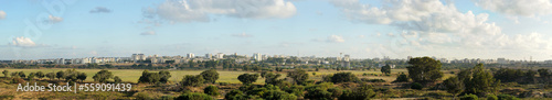 Panorama outskirts of the city in Israel
