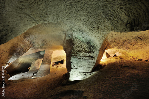 The caves of Beit Guvrin in Israel photo