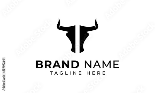 Bull, Buffalo Head Icon Logo Template, Buffalo.