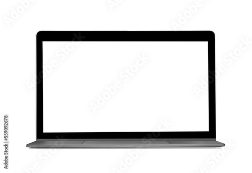 laptop with empty space on transparent png