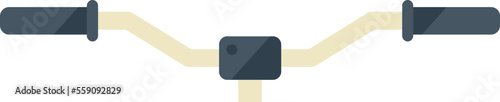 Bike handle bars icon flat vector. Repair fix. Workshop service isolated