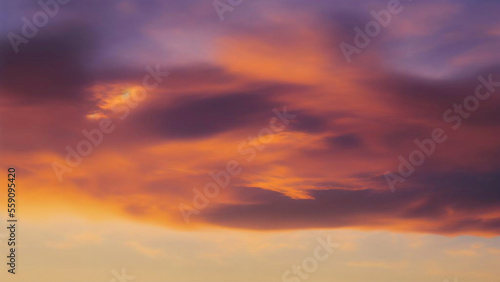 Beautiful sunset sky and dramatic sky