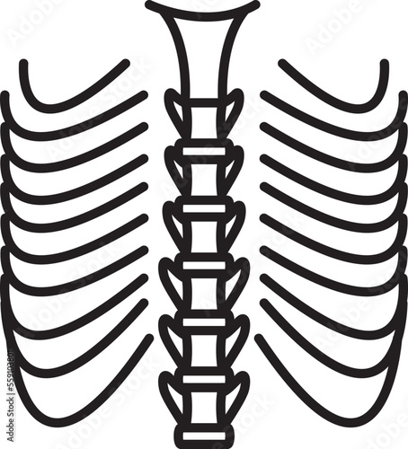 rib cage icon