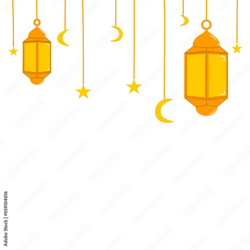 ramadan islamic lantern with crescent moon and star ramadan islamic lantern with crescent moon and star