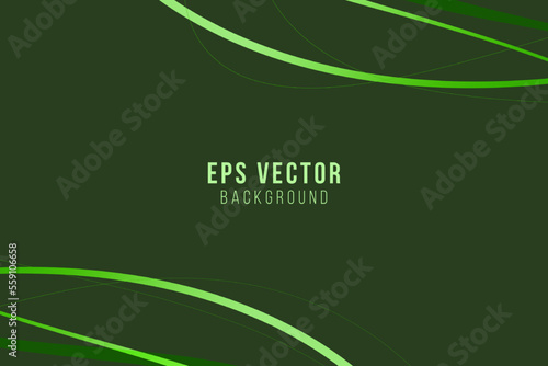 Green elegant geometric line shapes abstract background