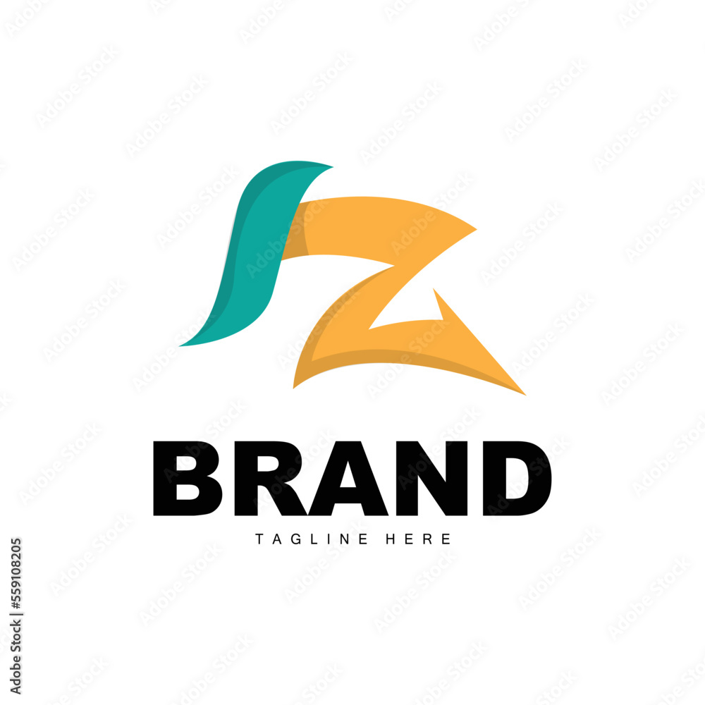 Fototapeta premium Z Letter Logo, Alphabet Design, Vector Logotype, Initials Brand Illustrator