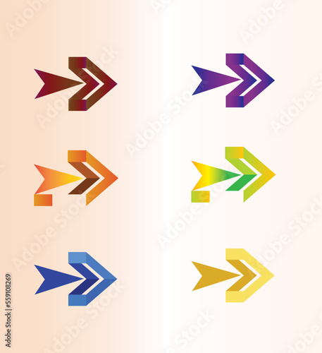 Gradient Arrows  Arrow  right Arrow