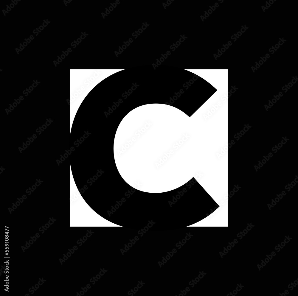 C letter typography vector icon. C brand name. C letter typography vector icon. C brand name.