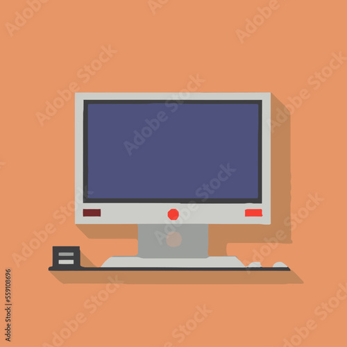 Computer icon design PC illustration screen cartoon vector desktop graphic