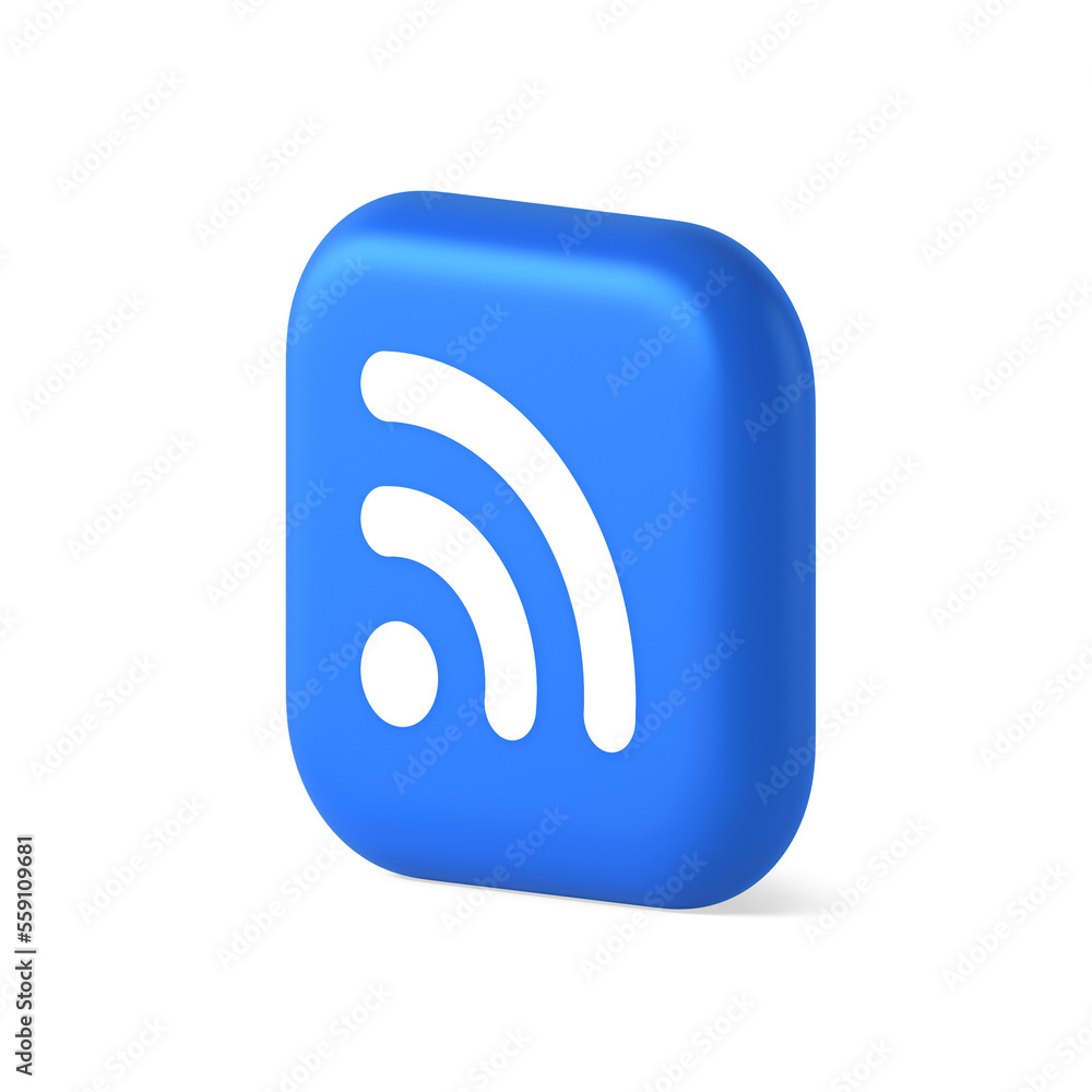 Wifi available access button wireless internet connection signal 3d realistic isometric icon Wifi available access button wireless internet connection signal 3d realistic isometric icon