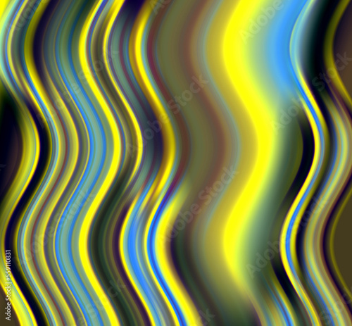 Multicolored waves, spirals, lights, fluid lines, abstract background