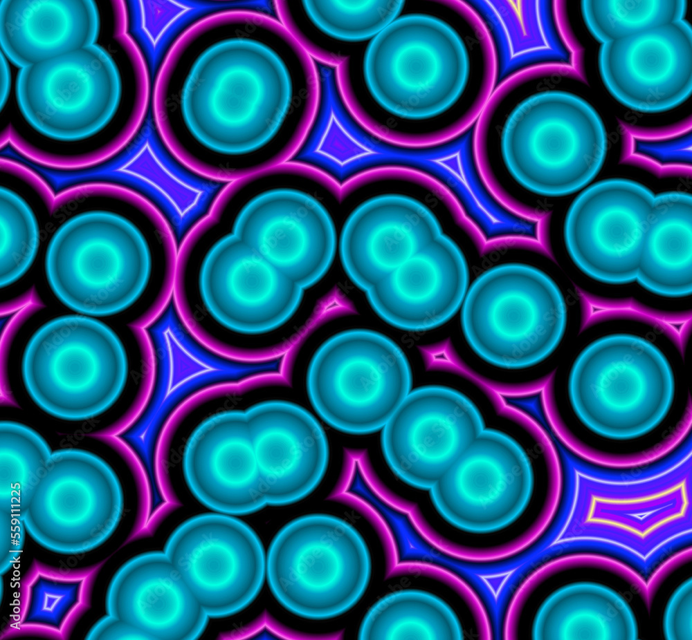 Colorful fractal, virus shapes, spirals, sky futuristic swirls, abstract background Colorful fractal, virus shapes, spirals, sky futuristic swirls, abstract background