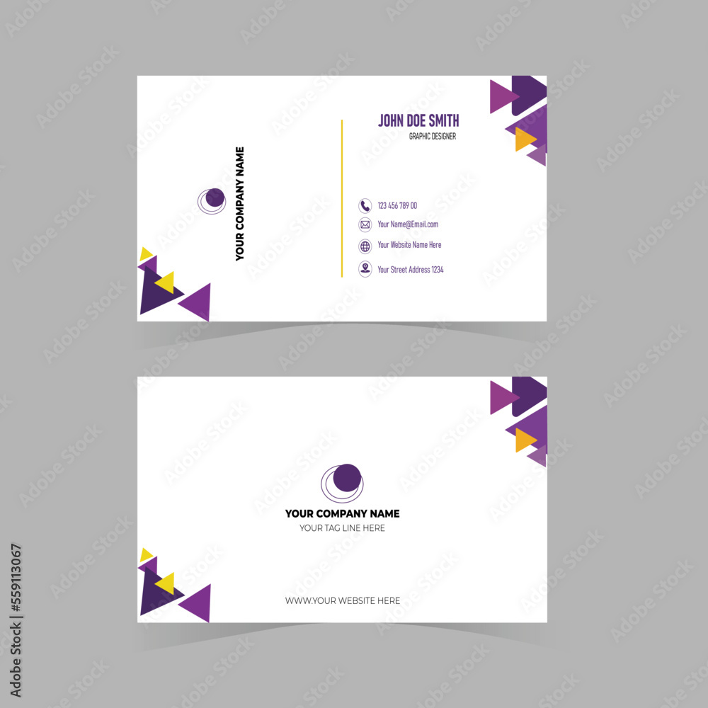 Minimal Individual Business Card Layout Minimal Individual Business Card Layout